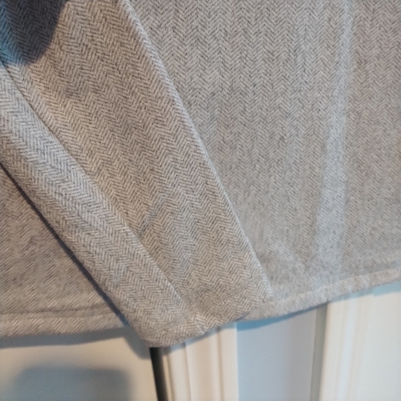 Kyodan Outdoors Brushed Jacquard Soft Grey Herringbone Quarter Zip Top Jacket L - Picture 7 of 12